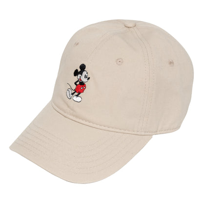 Mickey Mouse Embroidered Khaki Dad Hat - Classic Disney