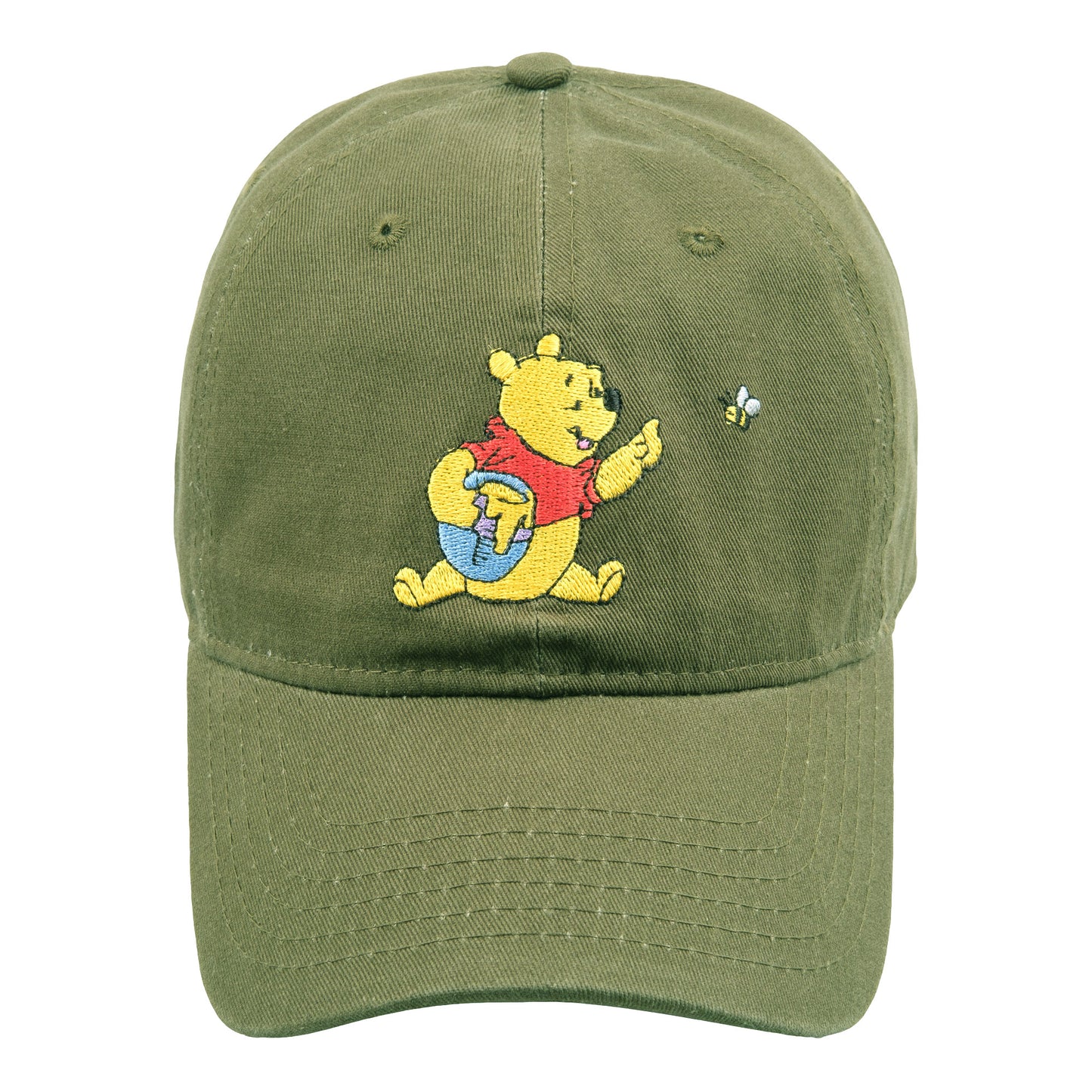 Disney Winnie The Pooh Dad Hat, Adjustable Cotton Baseball Cap with Curved Brim