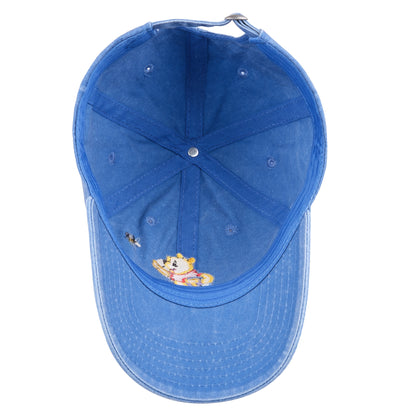 Winnie the Pooh Embroidered Denim Cap - Light Blue