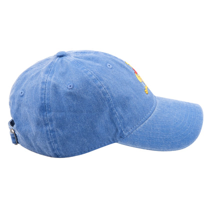 Winnie the Pooh Embroidered Denim Cap - Light Blue