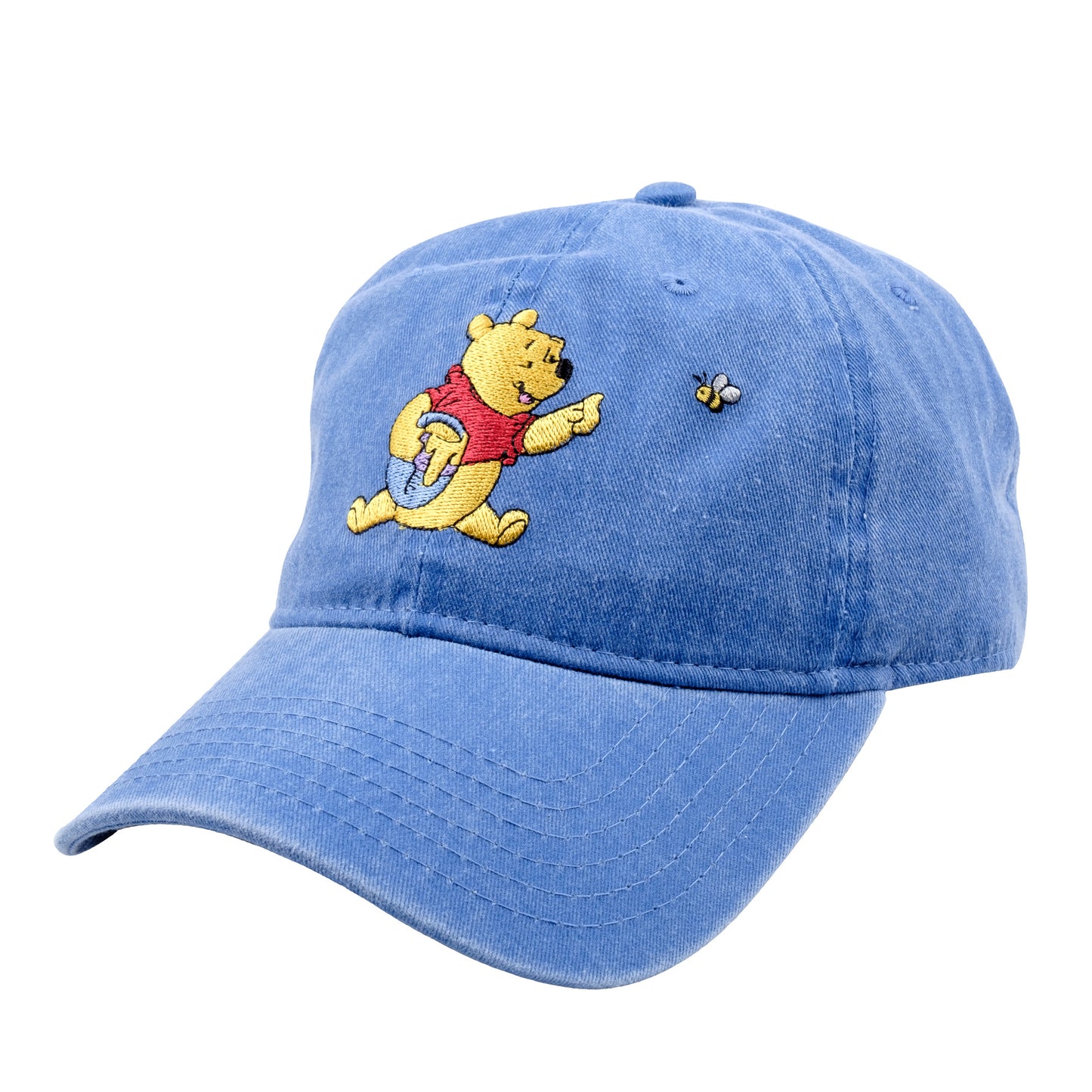 Winnie the Pooh Embroidered Denim Cap - Light Blue