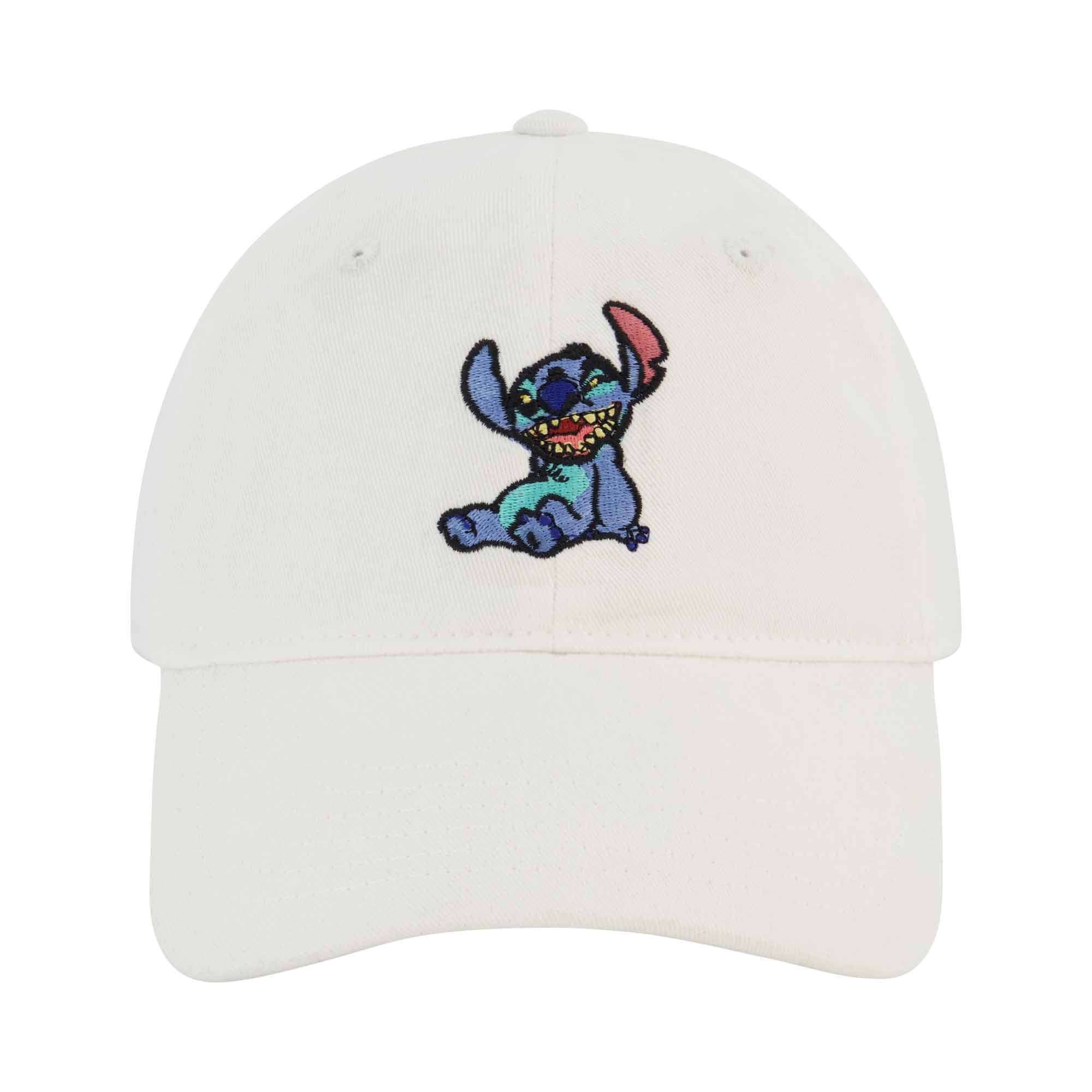 Disney Stitch Dad Hat, Adjustable Cotton Baseball Cap with Curved Brim