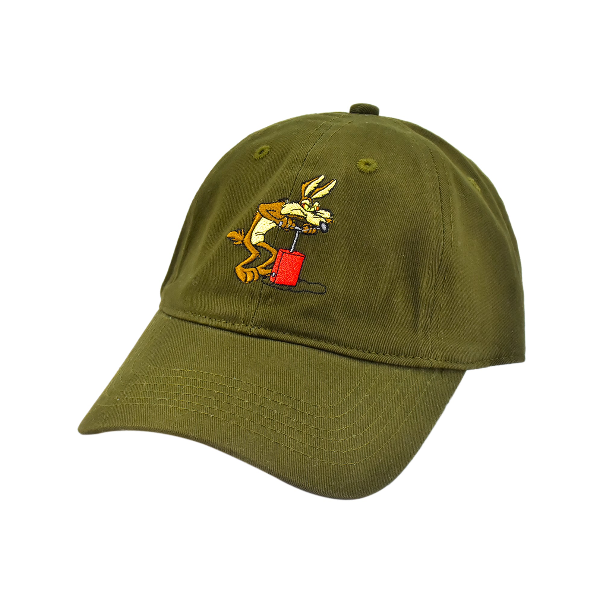 Looney Tunes Wile E. Coyote & Road Runner Embroidered Dad Cap – Adjustable Curved Brim Hat