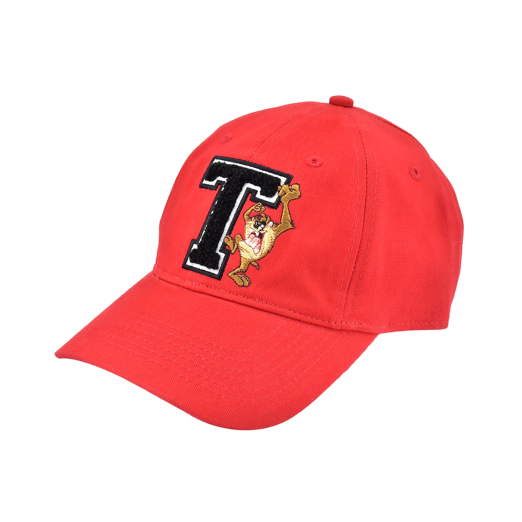 Looney Tunes Tasmanian Devil “T” Chenille Patch Dad Cap Adjustable Baseball Hat