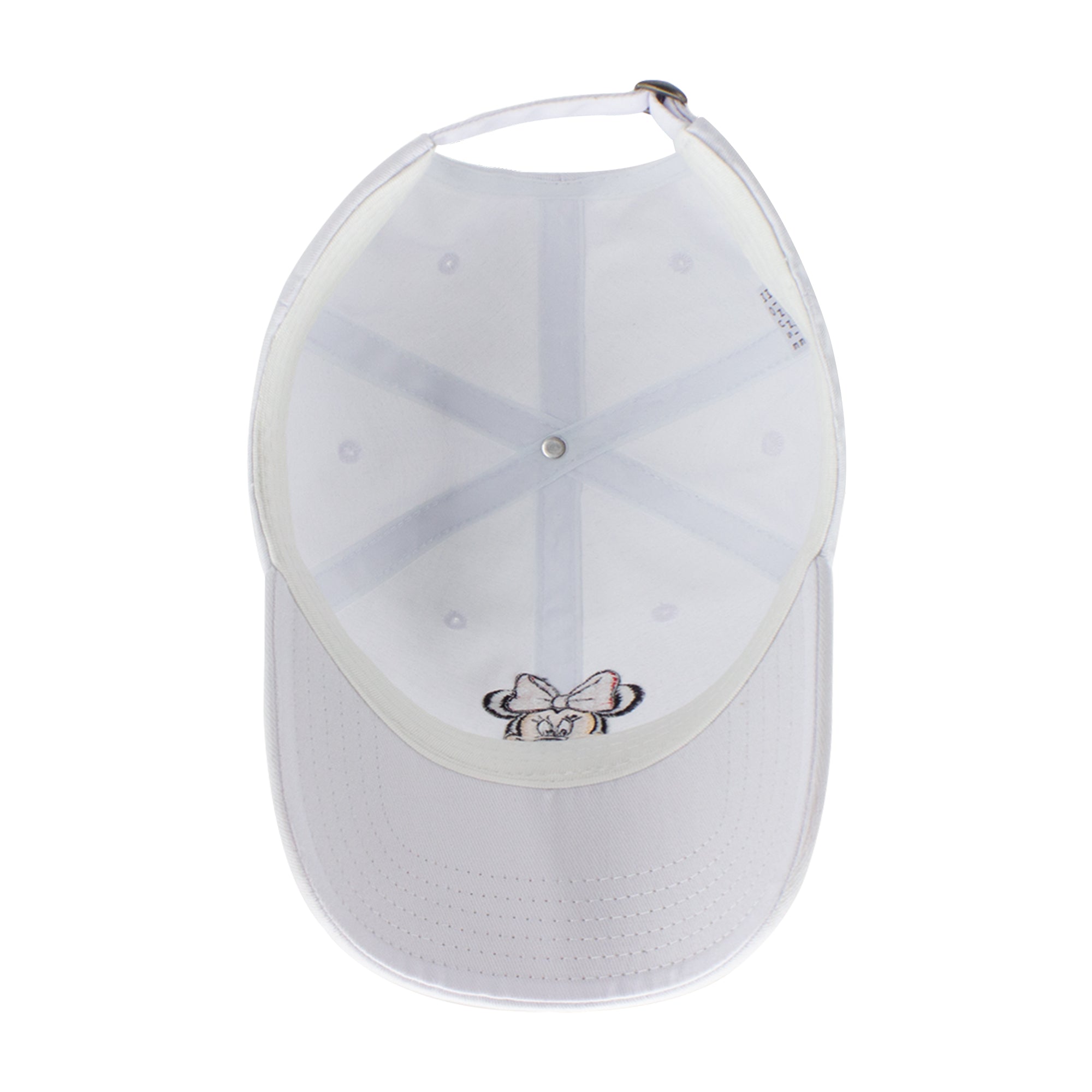 Disney Minnie Mouse Dad Hat, Cotton Adjustable Baseball Cap with Curved Brim