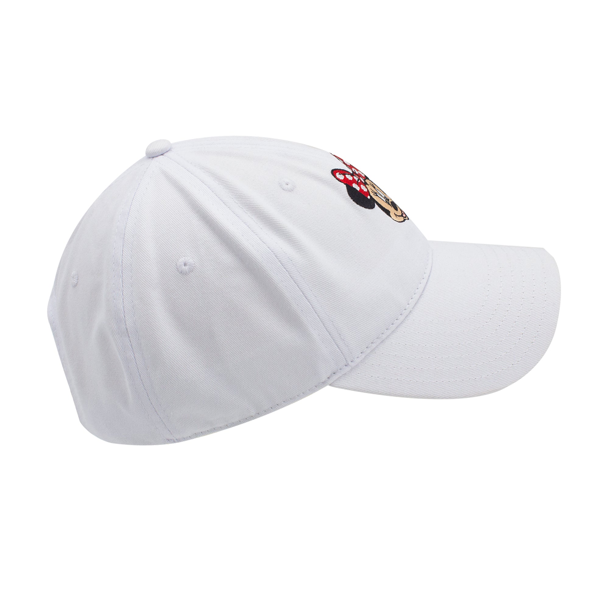 Disney Minnie Mouse Dad Hat, Cotton Adjustable Baseball Cap with Curved Brim