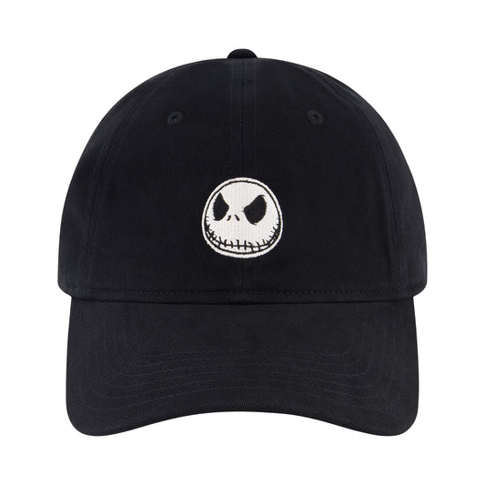 Disney The Nightmare Before Christmas, Jack Skellington Adjustable Baseball Cap, Black, One Size