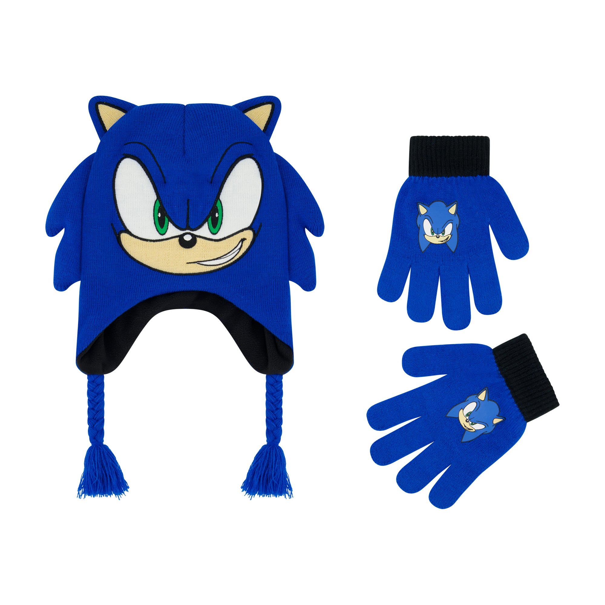 Sonic the Hedgehog Kids’ Winter Hat and Gloves Set - Blue