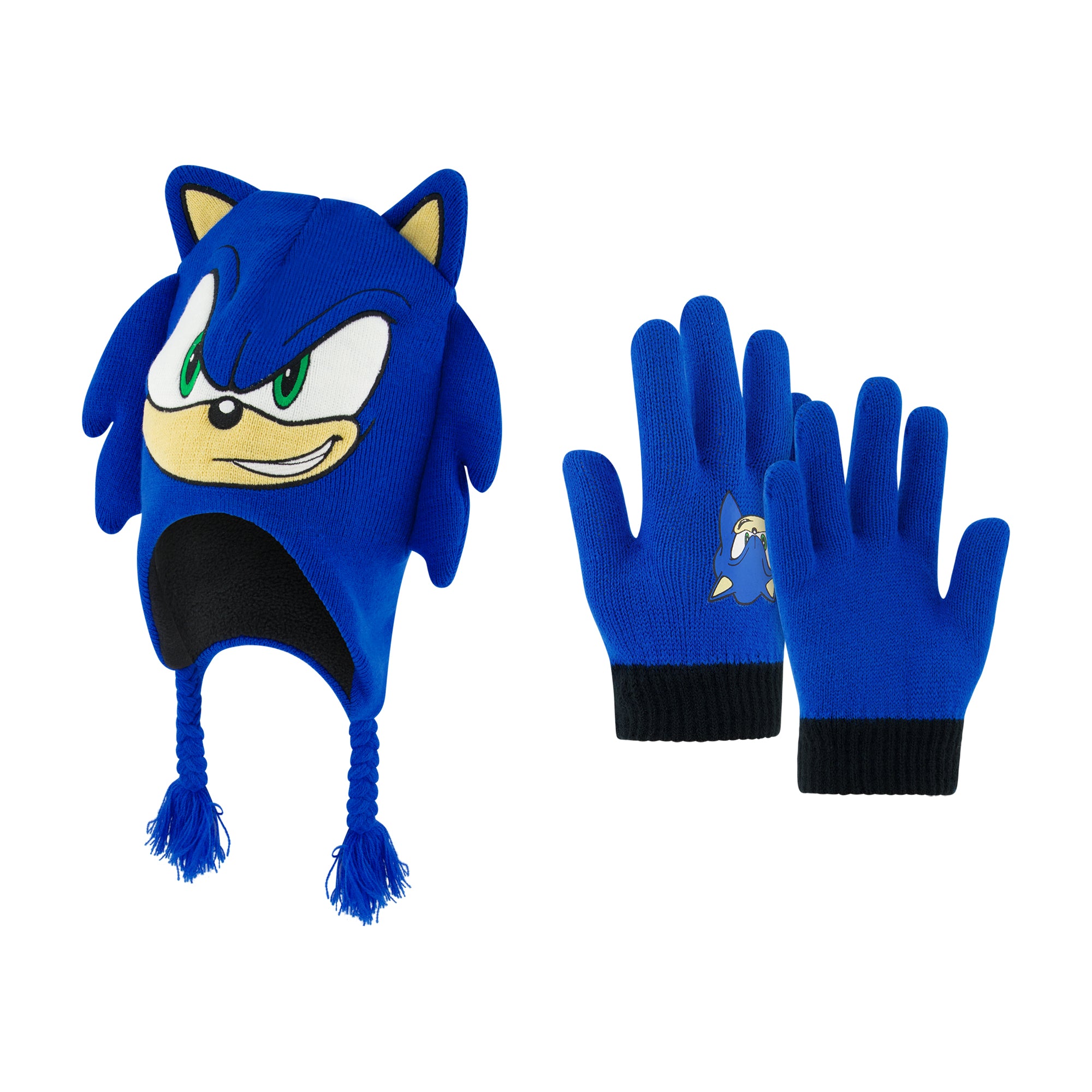 Sonic the Hedgehog Kids’ Winter Hat and Gloves Set - Blue