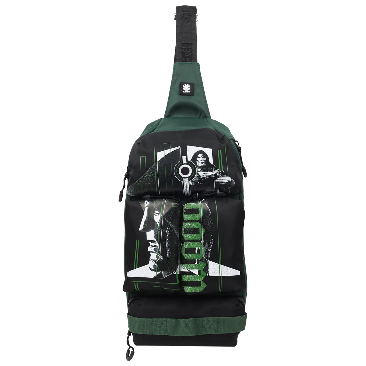 ELEMENT x Marvel Doctor Doom Cargo Crossbody Sling Bag – Dark Green