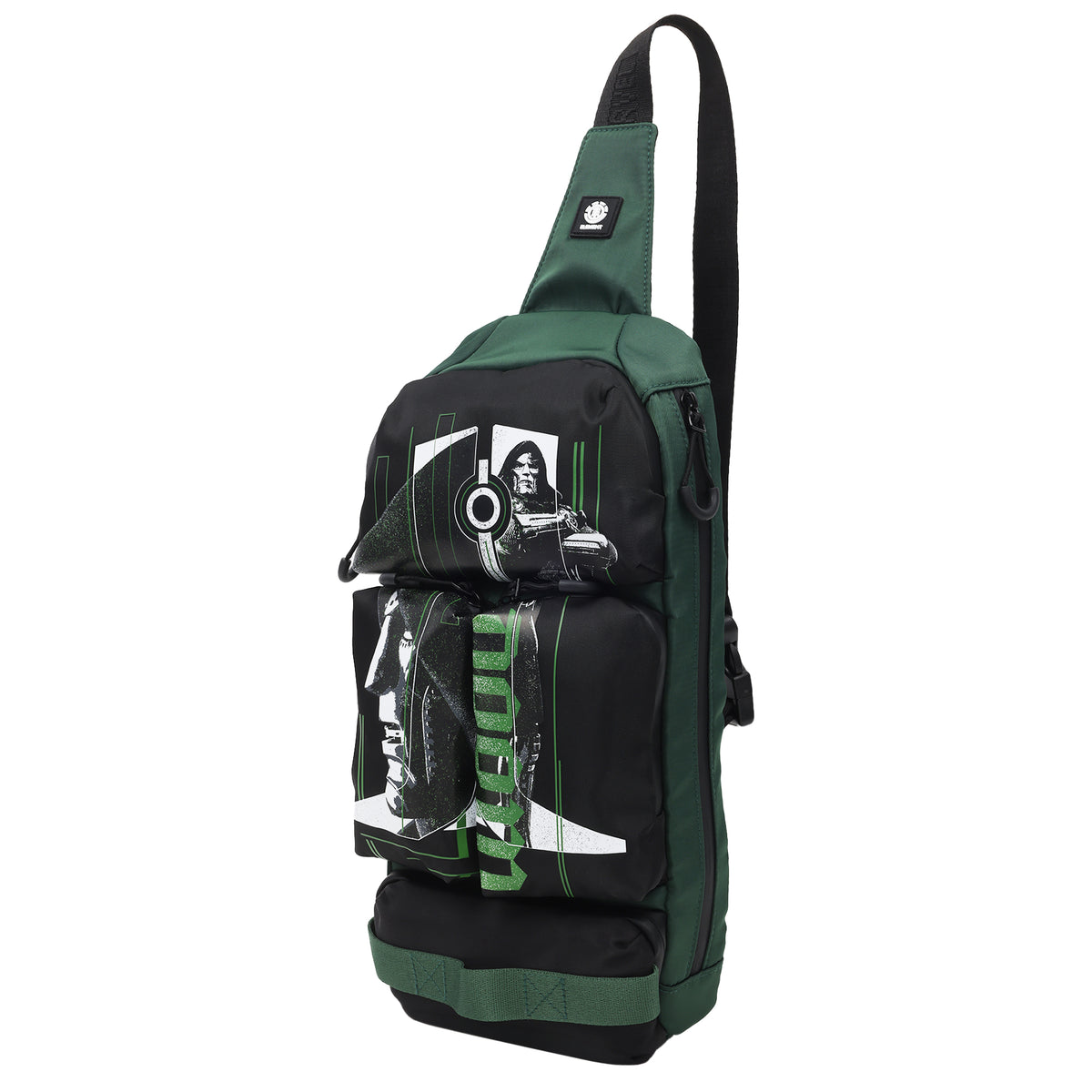 ELEMENT x Marvel Doctor Doom Cargo Crossbody Sling Bag – Dark Green