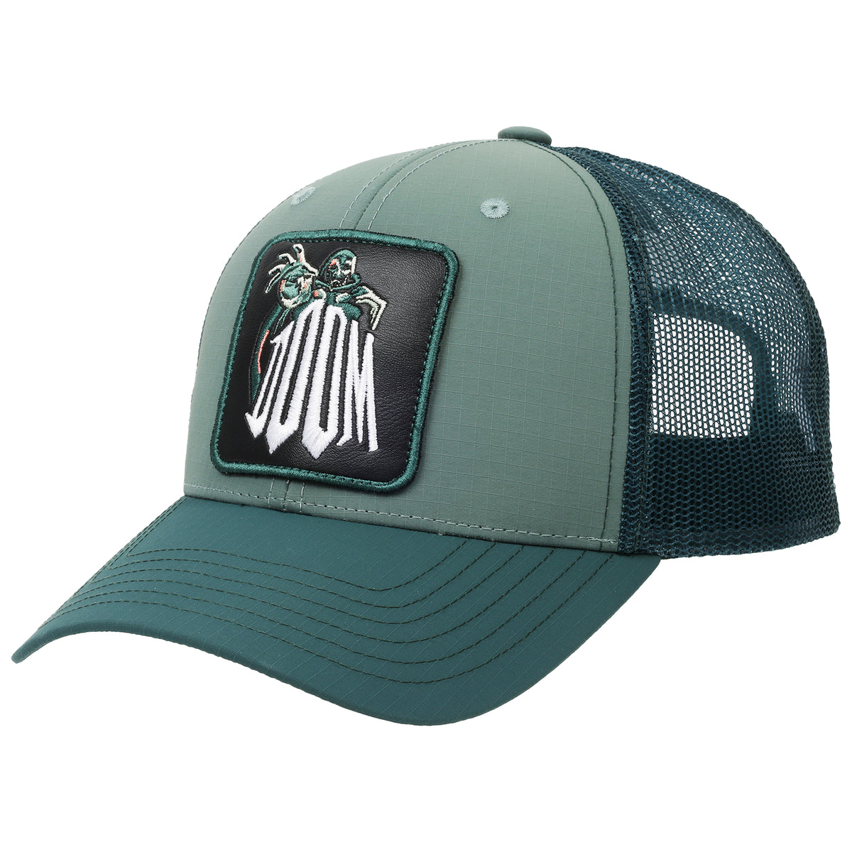 Element x Marvel Doomsday Doctor Doom Geo Word Patch Trucker Baseball Cap – Green