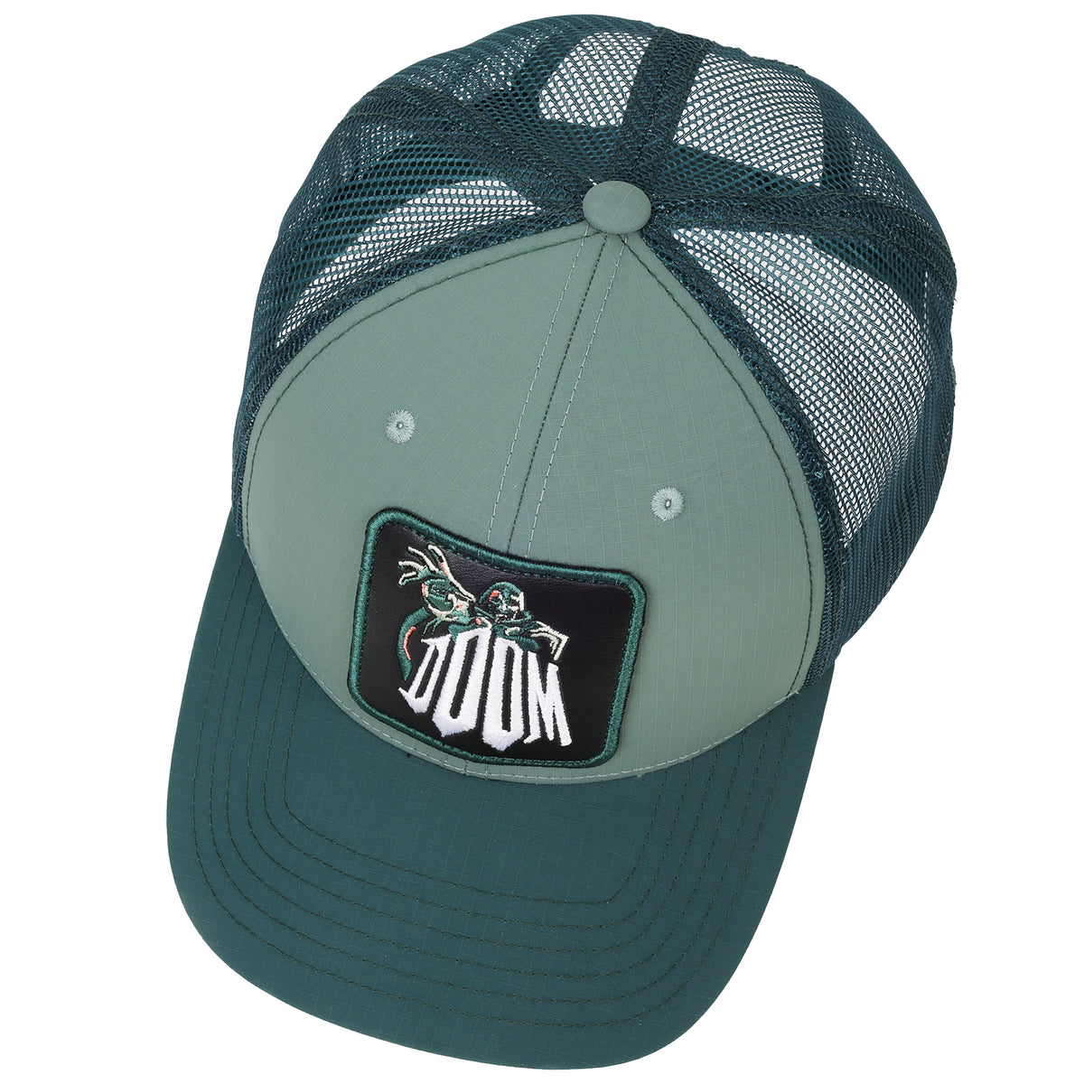 Element x Marvel Doomsday Doctor Doom Geo Word Patch Trucker Baseball Cap – Green
