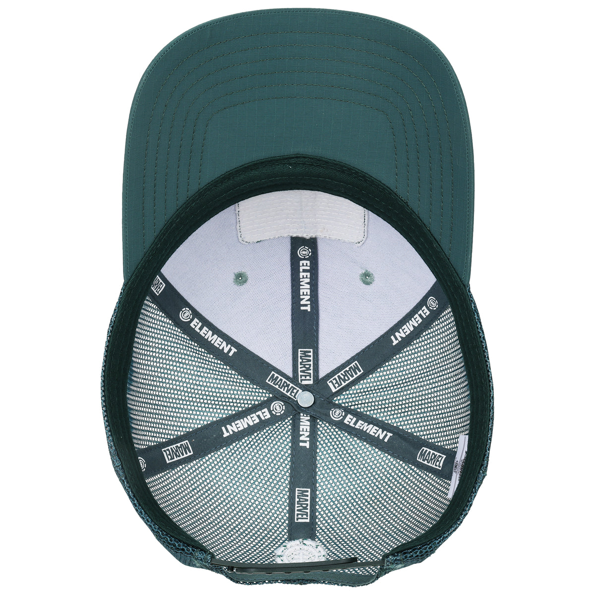 Element x Marvel Doomsday Doctor Doom Geo Word Patch Trucker Baseball Cap – Green