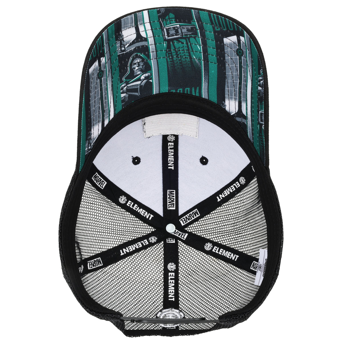 Element x Marvel Avengers: Doomsday Doctor Doom “Doom Is Supreme” Trucker Hat – Black
