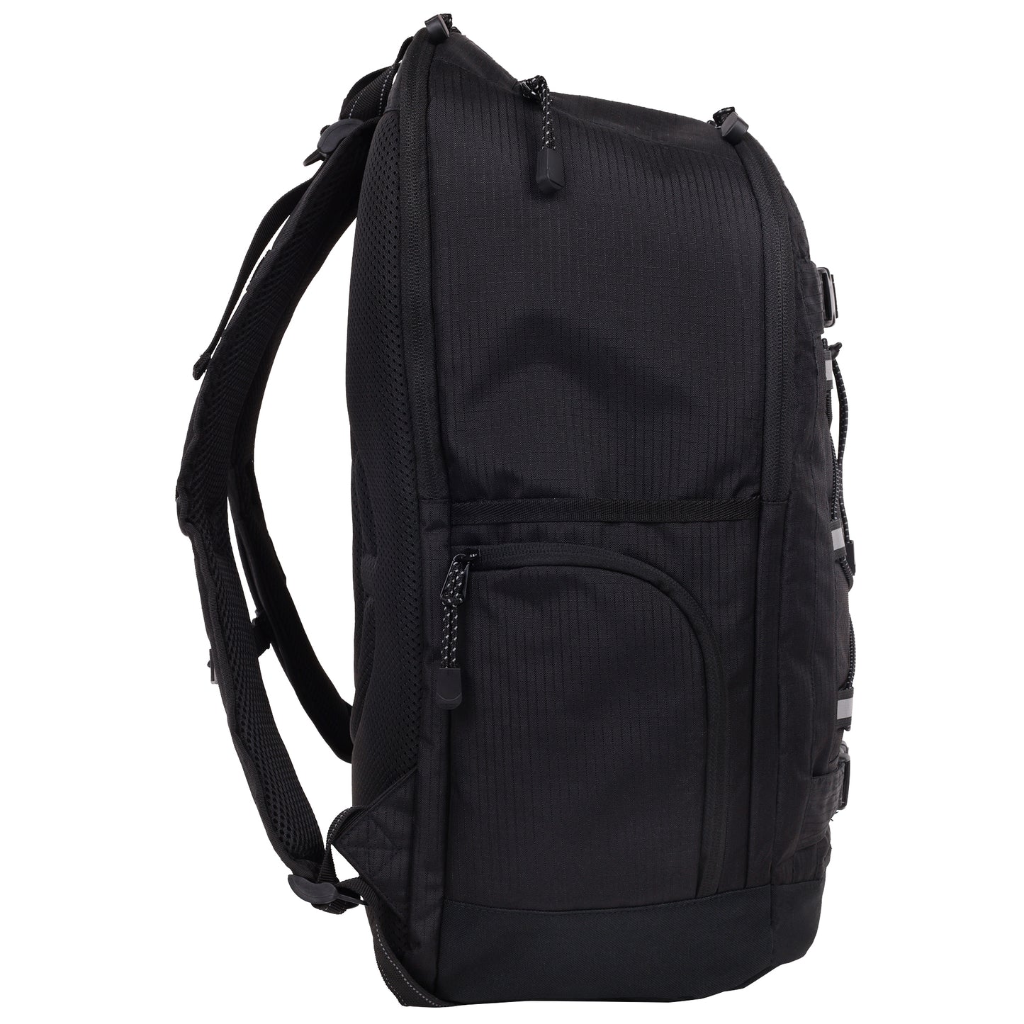 Element Ripstop Backpack- Durable Outdoor and School Bag with Skate Straps and Multiple Compartments, Black