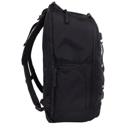 Element Ripstop Backpack- Durable Outdoor and School Bag with Skate Straps and Multiple Compartments, Black