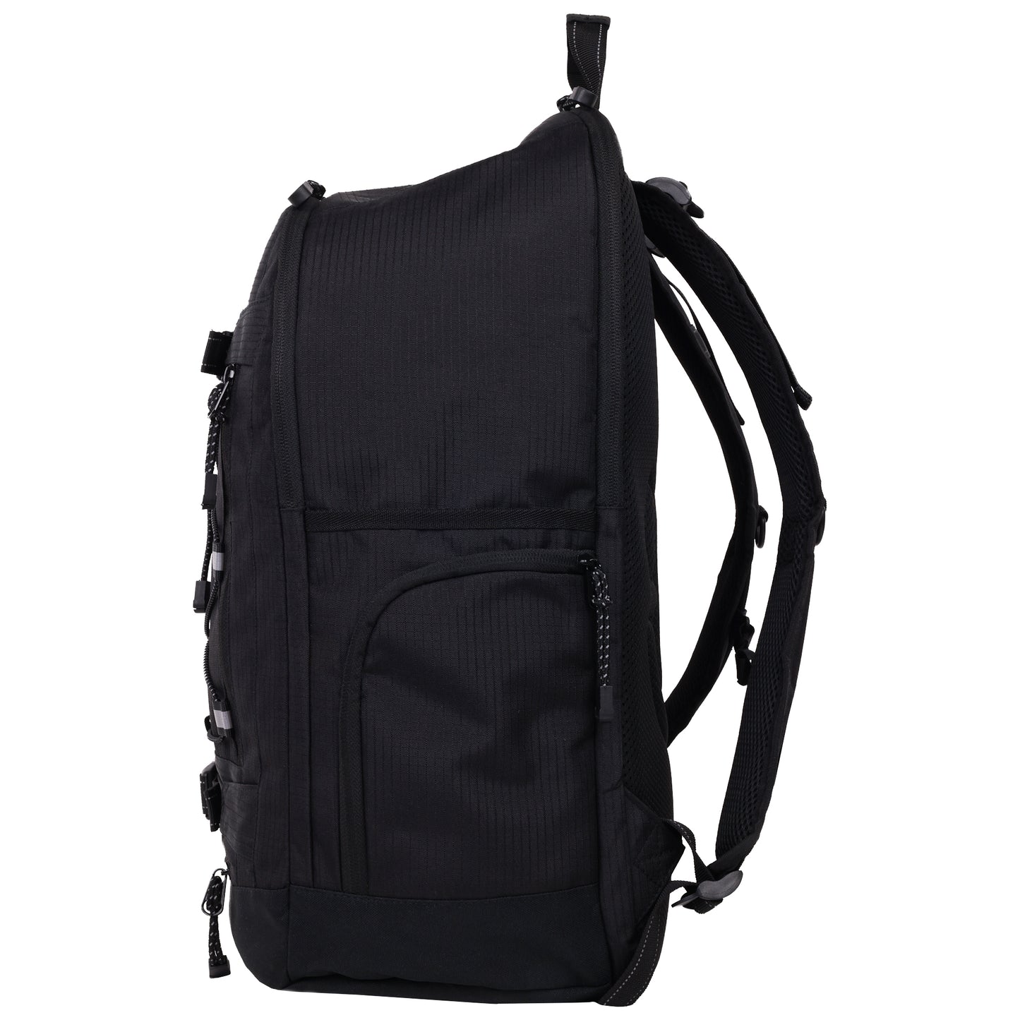 Element Ripstop Backpack- Durable Outdoor and School Bag with Skate Straps and Multiple Compartments, Black