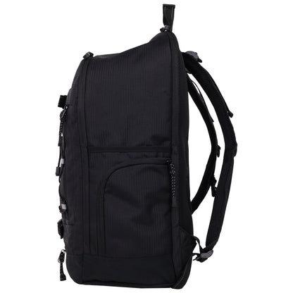 Element Ripstop Backpack- Durable Outdoor and School Bag with Skate Straps and Multiple Compartments, Black