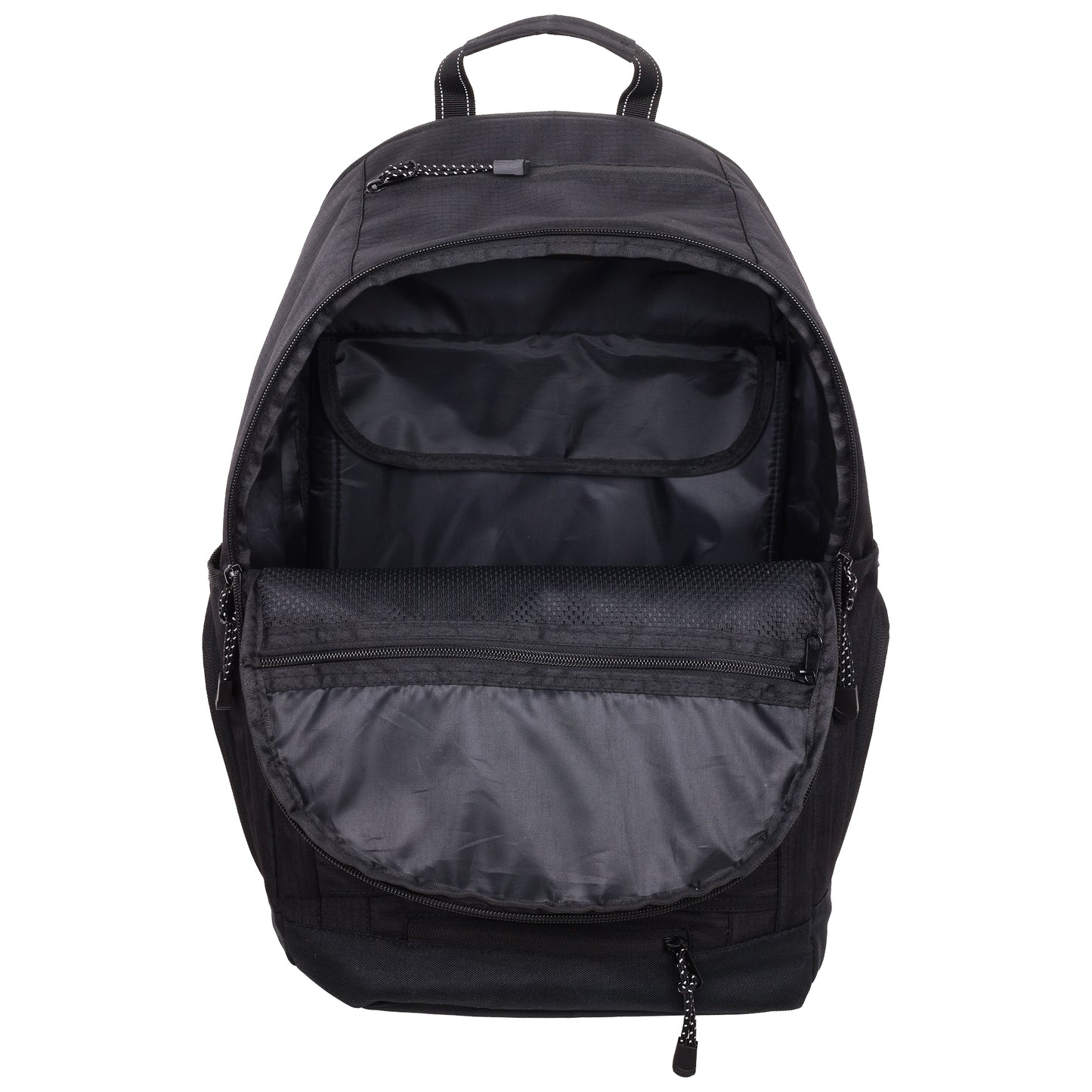 Element Ripstop Backpack- Durable Outdoor and School Bag with Skate Straps and Multiple Compartments, Black