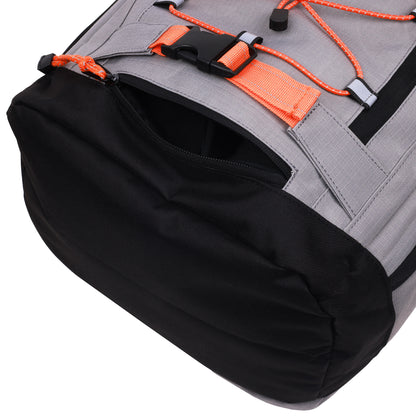 Element Ripstop Backpack- Durable Outdoor and School Bag with Skate Straps and Multiple Compartments, Grey