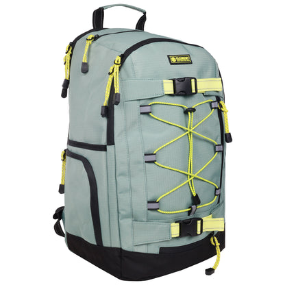 Element Ripstop Backpack- Durable Outdoor and School Bag with Skate Straps and Multiple Compartments, Sage