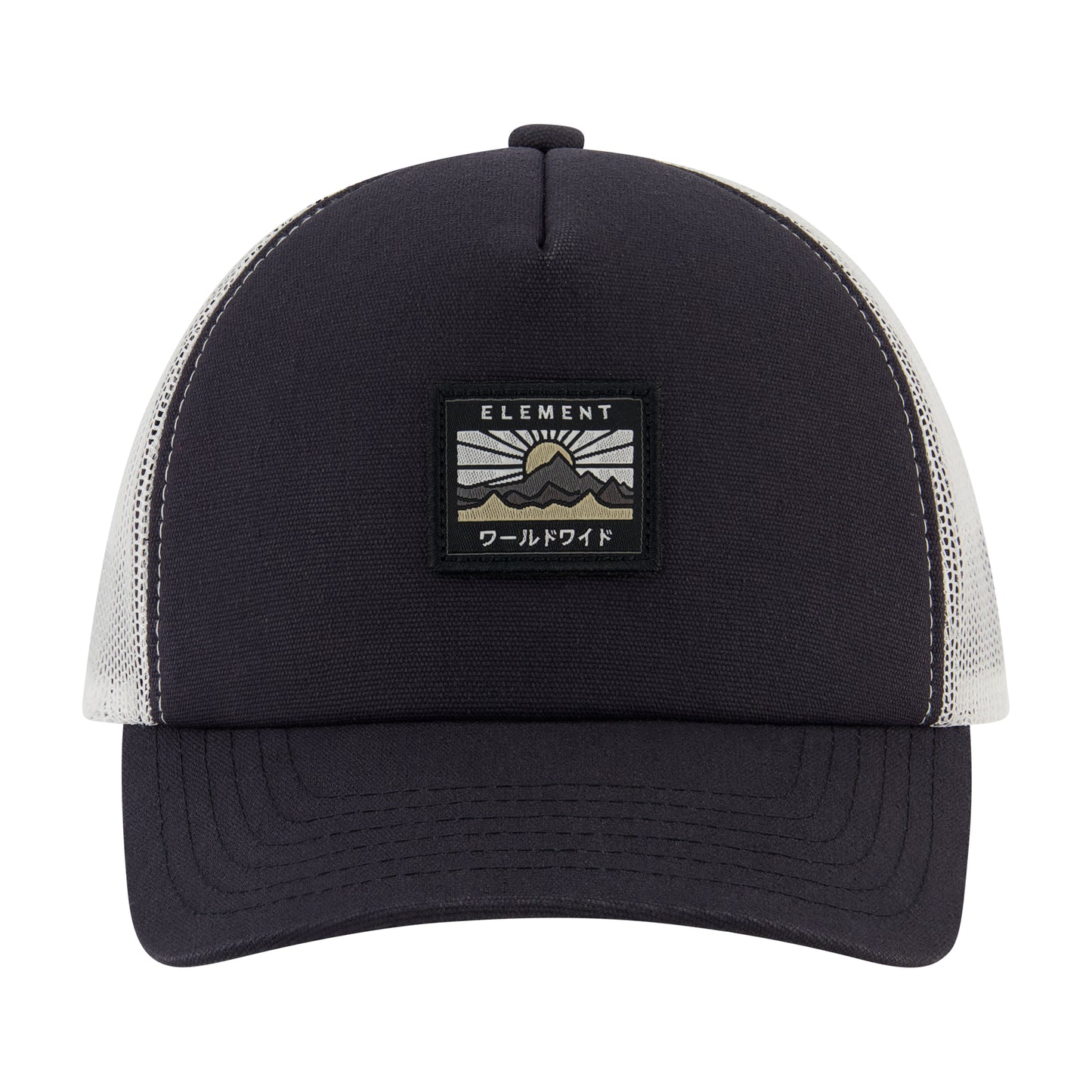 Element Logo Trucker Hat with Mesh Back and Snapback Closure