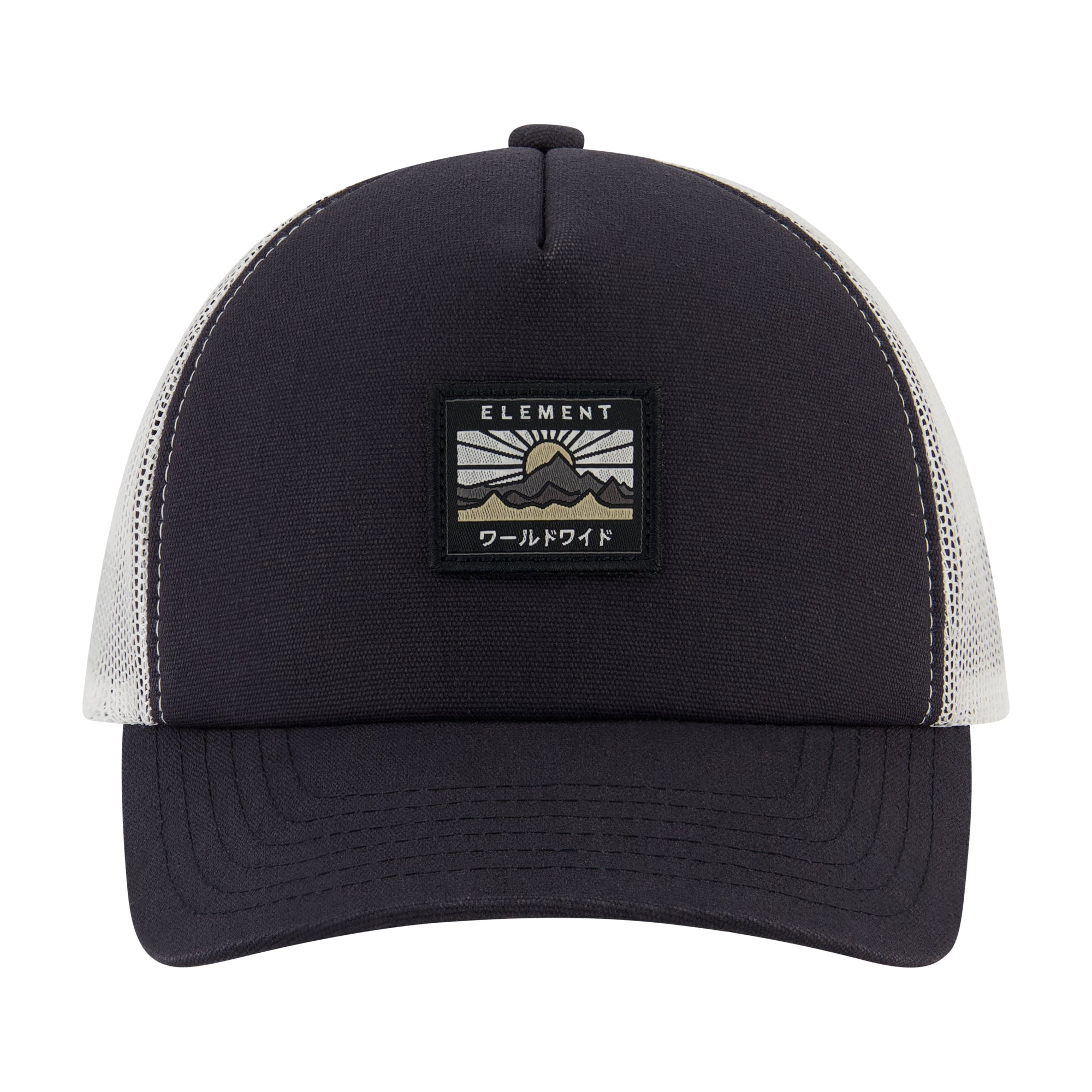 Element Logo Trucker Hat with Mesh Back and Snapback Closure