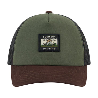 Element Logo Trucker Hat with Mesh Back and Snapback Closure