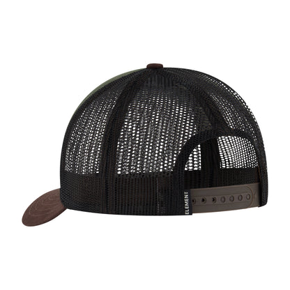 Element Logo Trucker Hat with Mesh Back and Snapback Closure