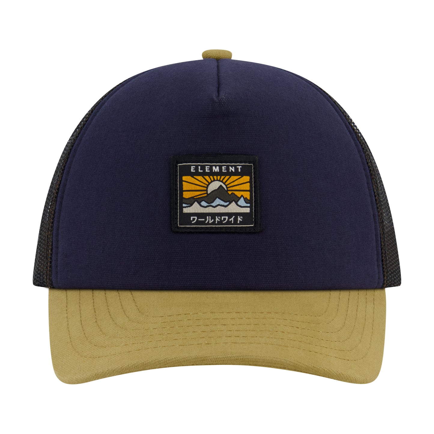 Element Logo Trucker Hat with Mesh Back and Snapback Closure