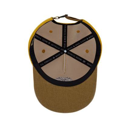 Element Low Profile Flat Brim Cap in Ribbed Cotton