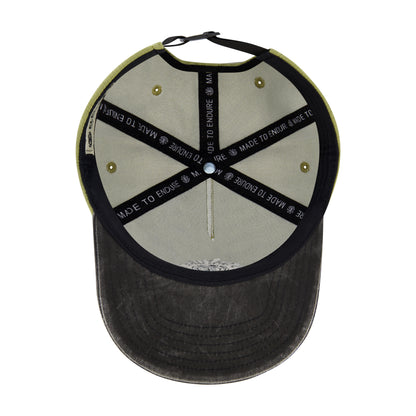 Element Low Profile Flat Brim Cap in Ribbed Cotton