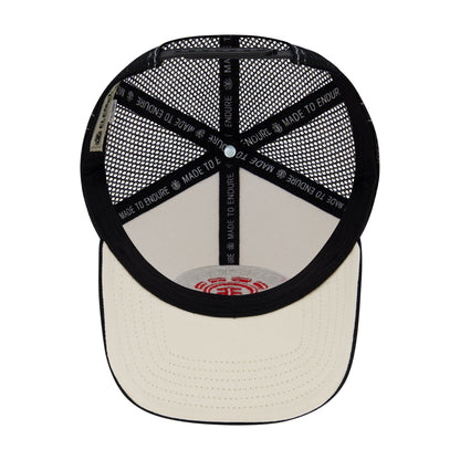 Element Constructed Contrast Stitch Cotton Twill Trucker Cap