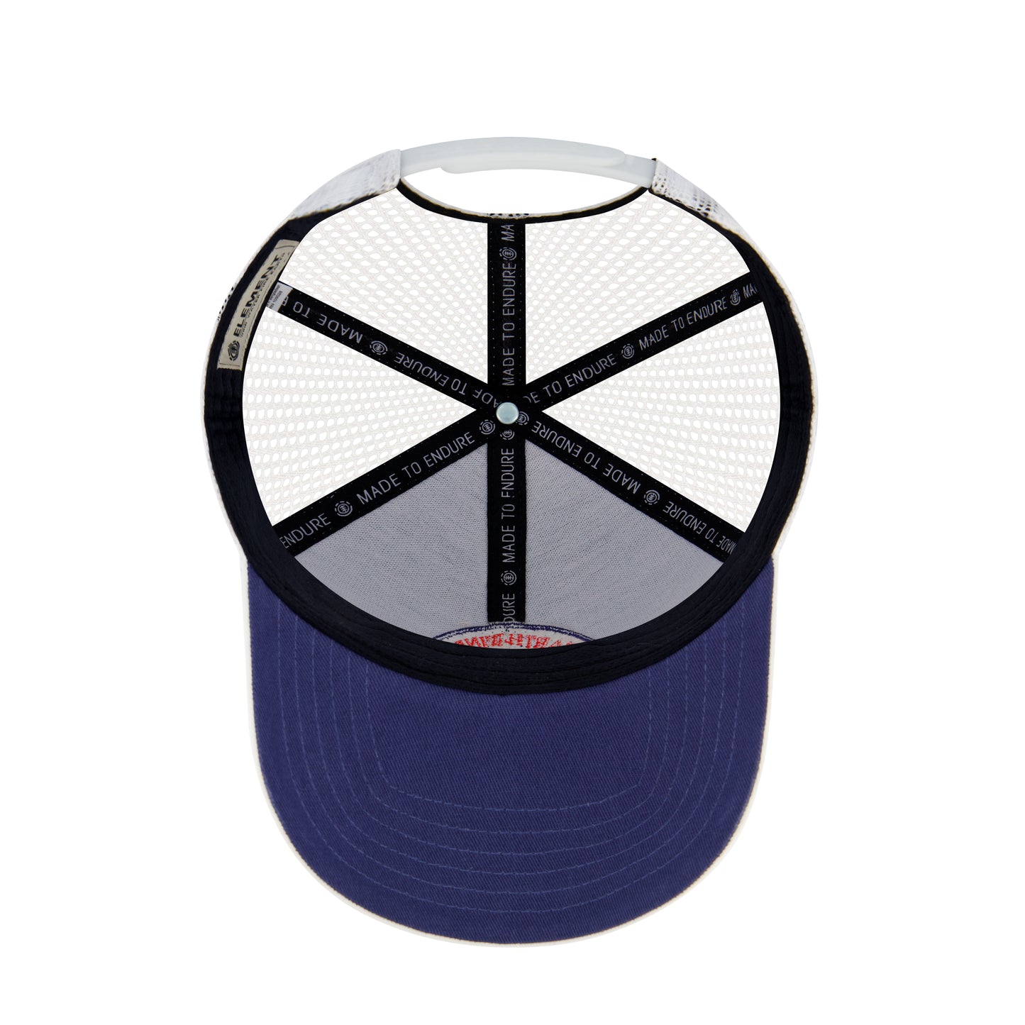 Element Constructed Contrast Stitch Cotton Twill Trucker Cap