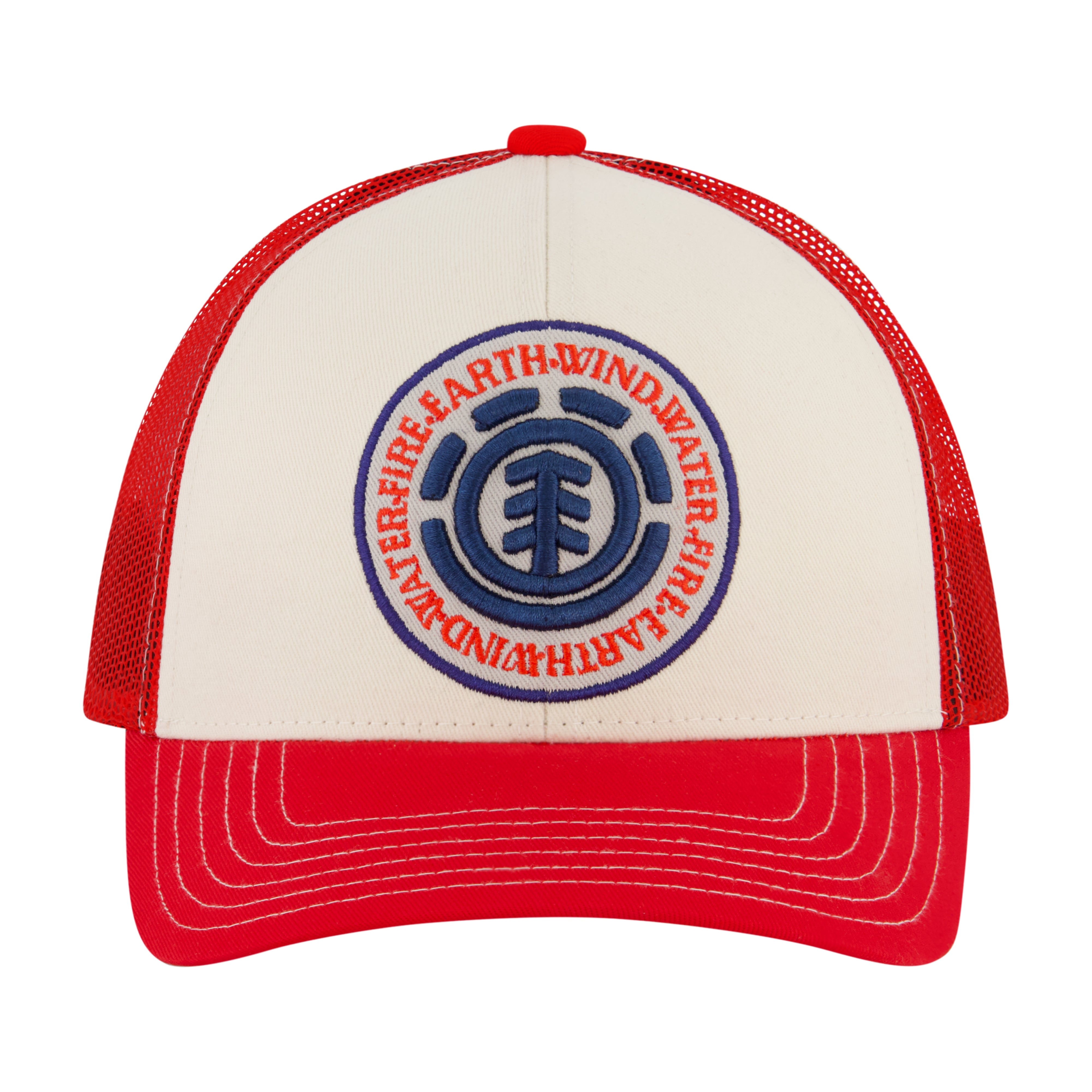 Element Constructed Contrast Stitch Cotton Twill Trucker Cap