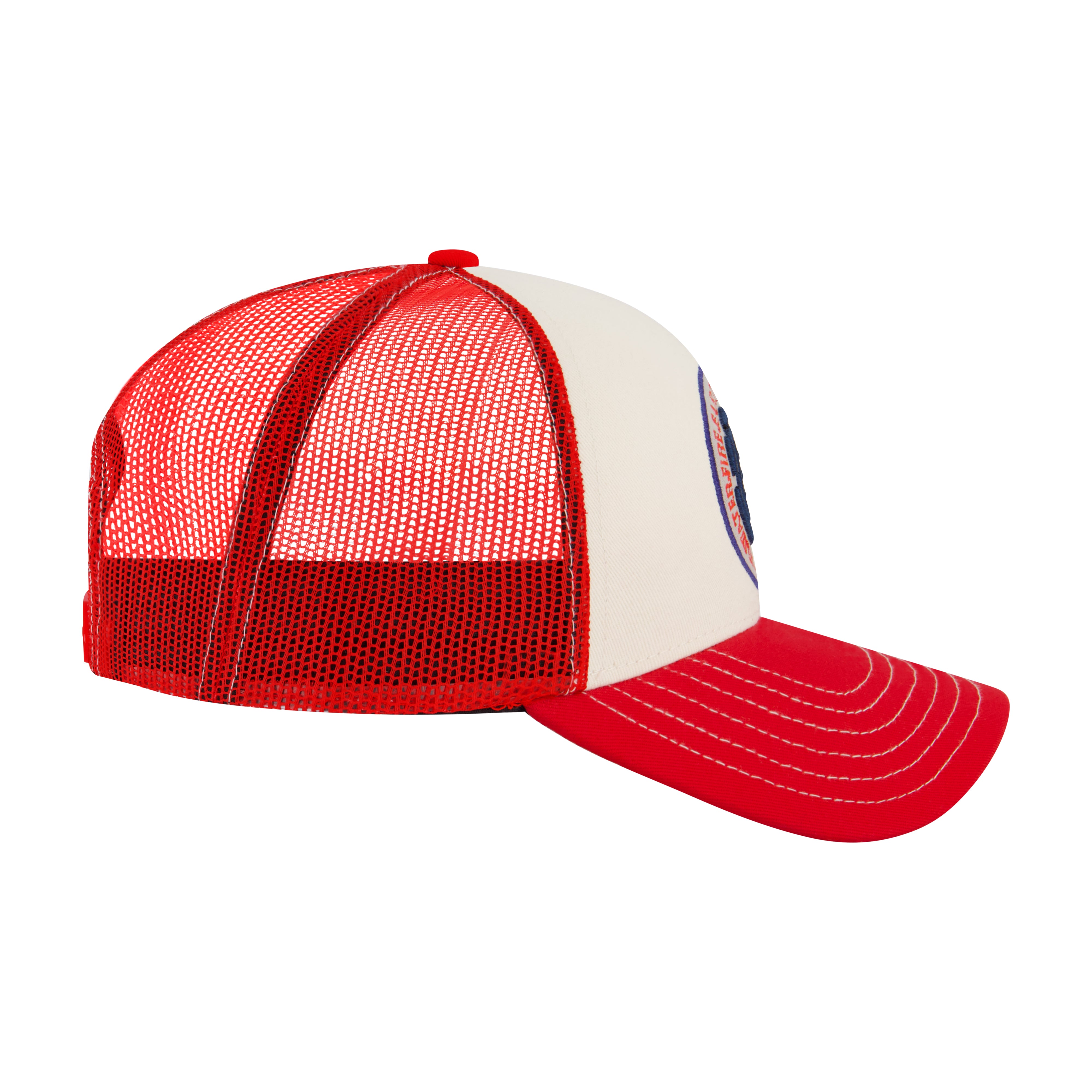 Element Constructed Contrast Stitch Cotton Twill Trucker Cap