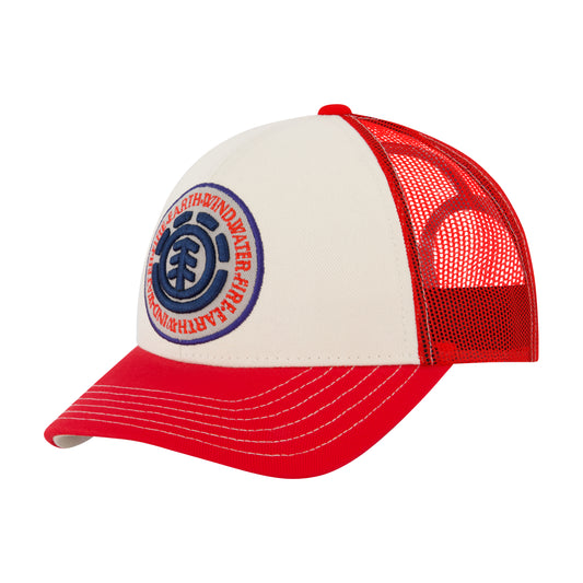 Element Constructed Contrast Stitch Cotton Twill Trucker Cap