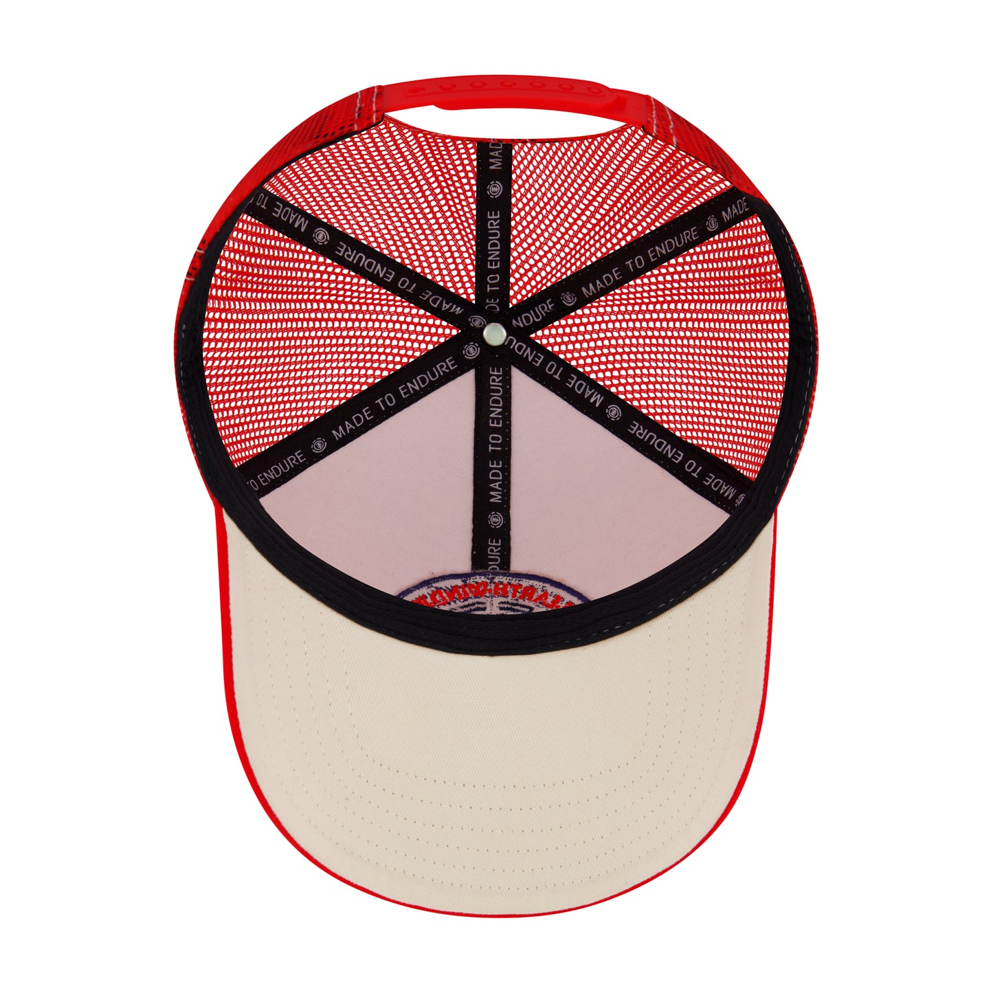 Element Constructed Contrast Stitch Cotton Twill Trucker Cap