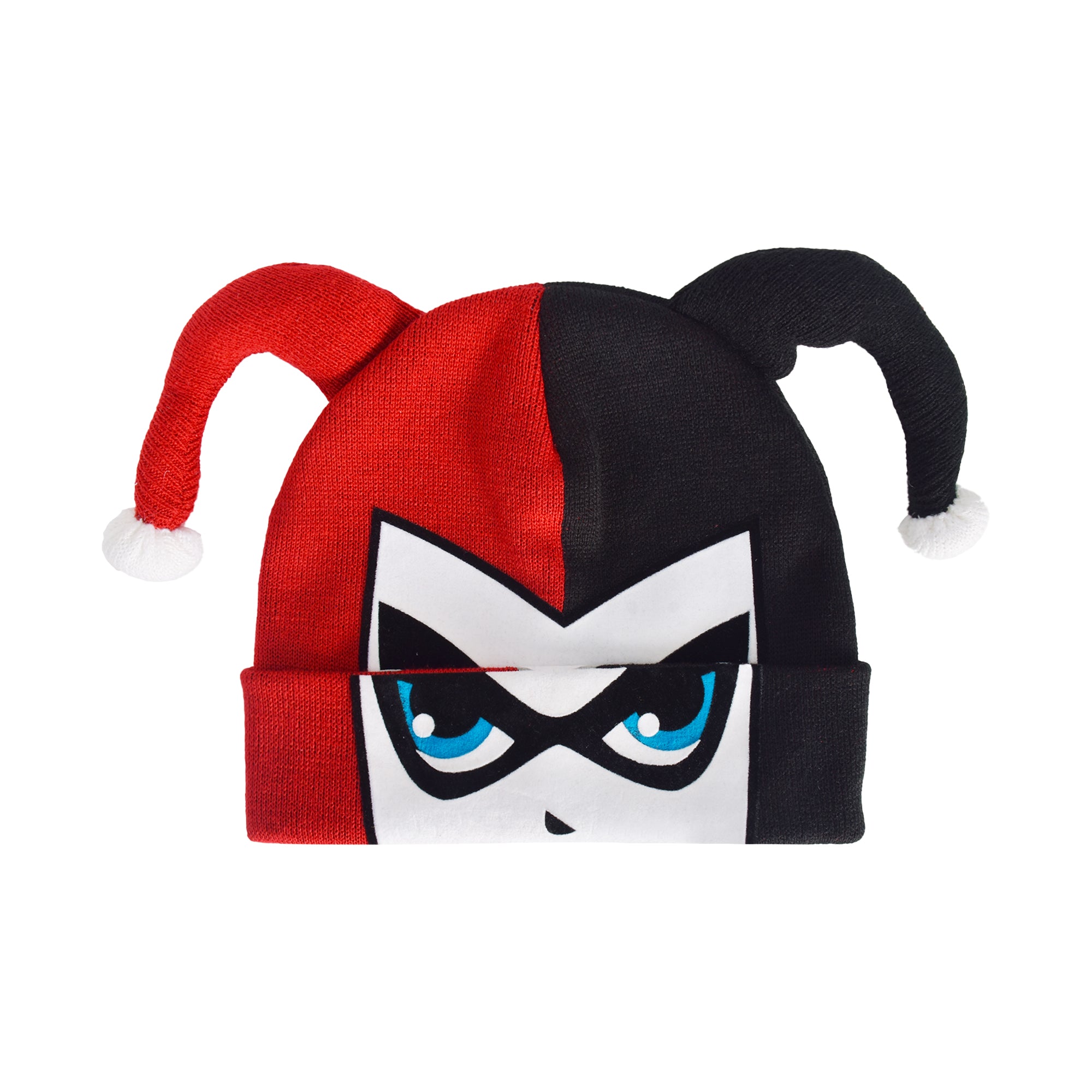 DC Comics Roll Down Cuff Beanie Hat, One Size
