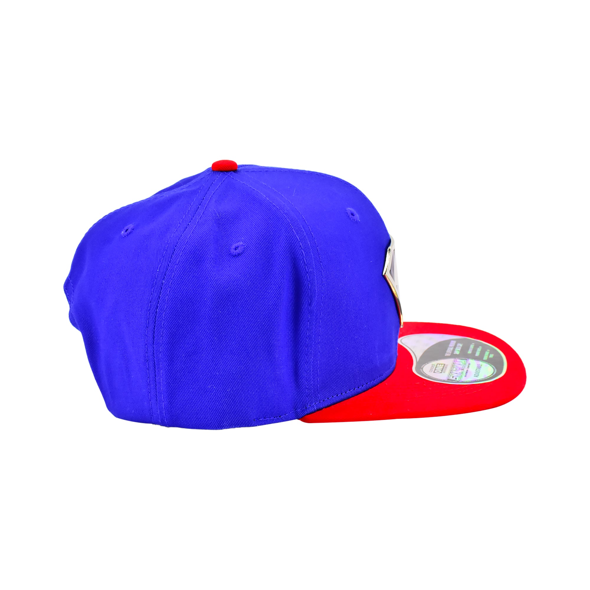 Superman Snapback Hat with 3D Metal Logo – Adjustable Flat Brim Cap