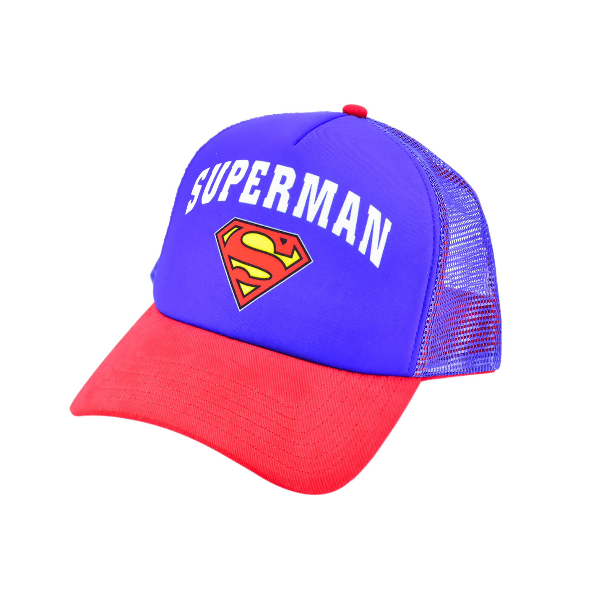 DC Comics Superman Classic Logo Trucker Hat – Adjustable Mesh Back Cap