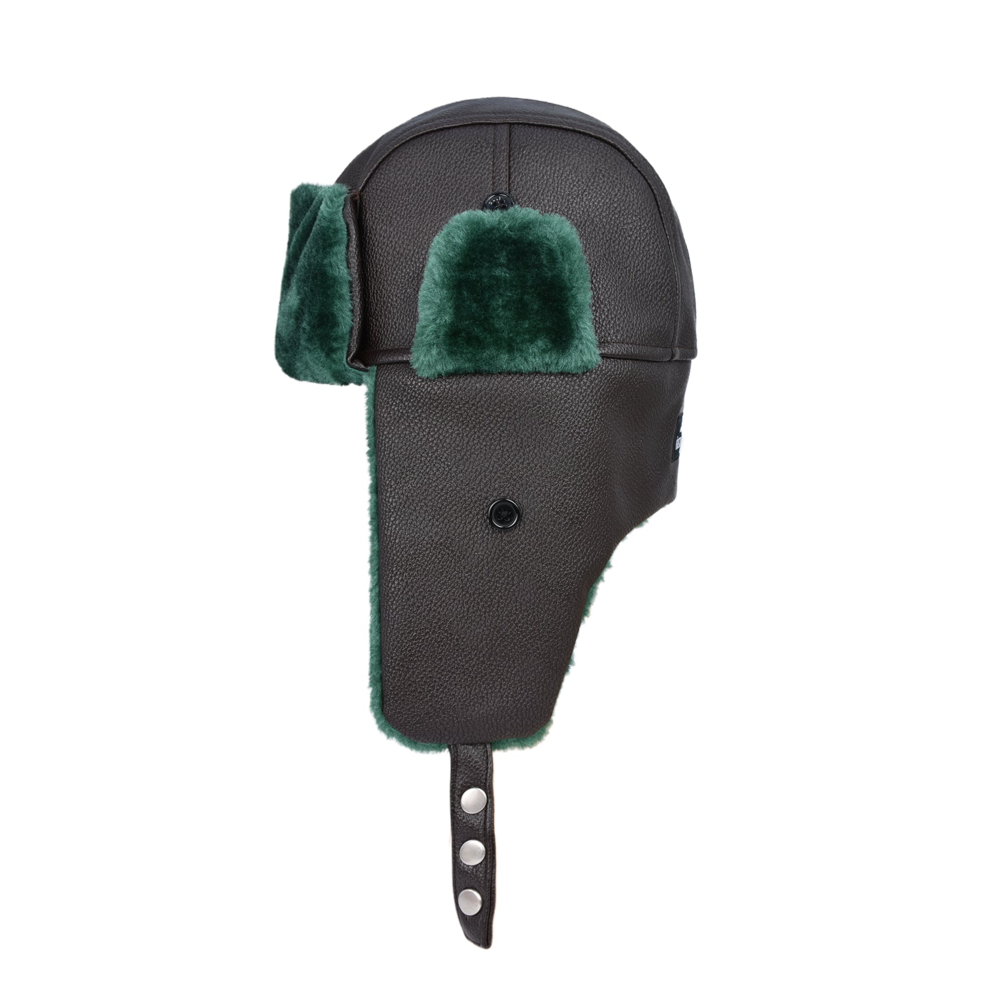 National Lampoon's Christmas Vacation Cousin Eddie Faux Fur Trapper Hat, Green, One Size