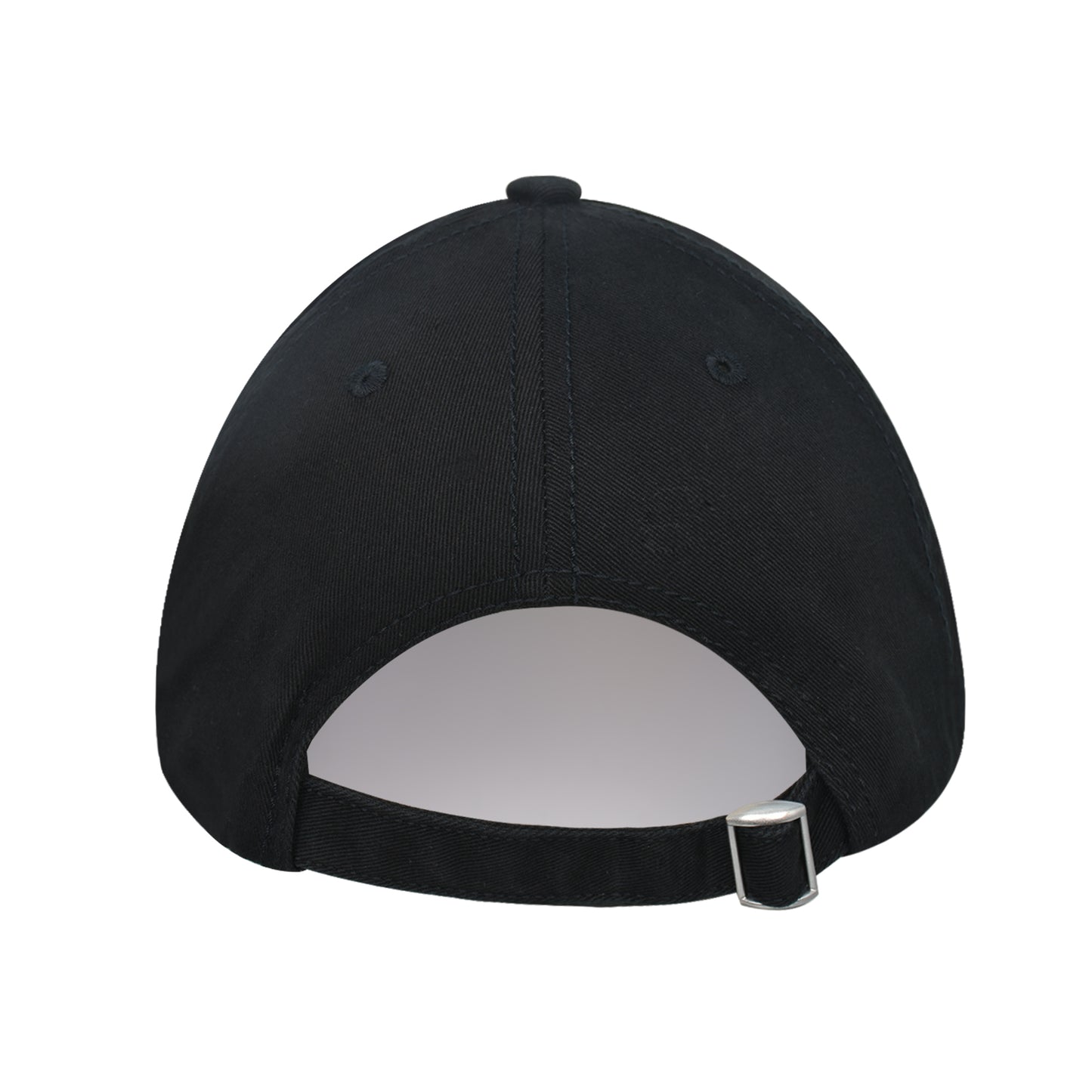 MTV Throwback Style Embroidered Logo Cotton Adjustable Baseball Cap with Curved Brim, Black, One Size