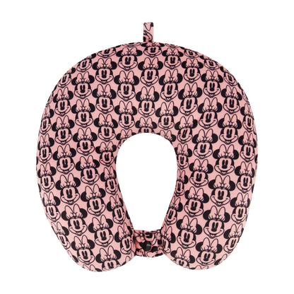 Disney Minnie Mouse Travel Neck Pillow for Airplane, Car and Office Comfortable and Breathable, Blush