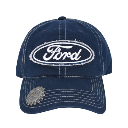 Ford Truck Hat, Logo Mesh Adjustable Baseball Cap with Curved Brim