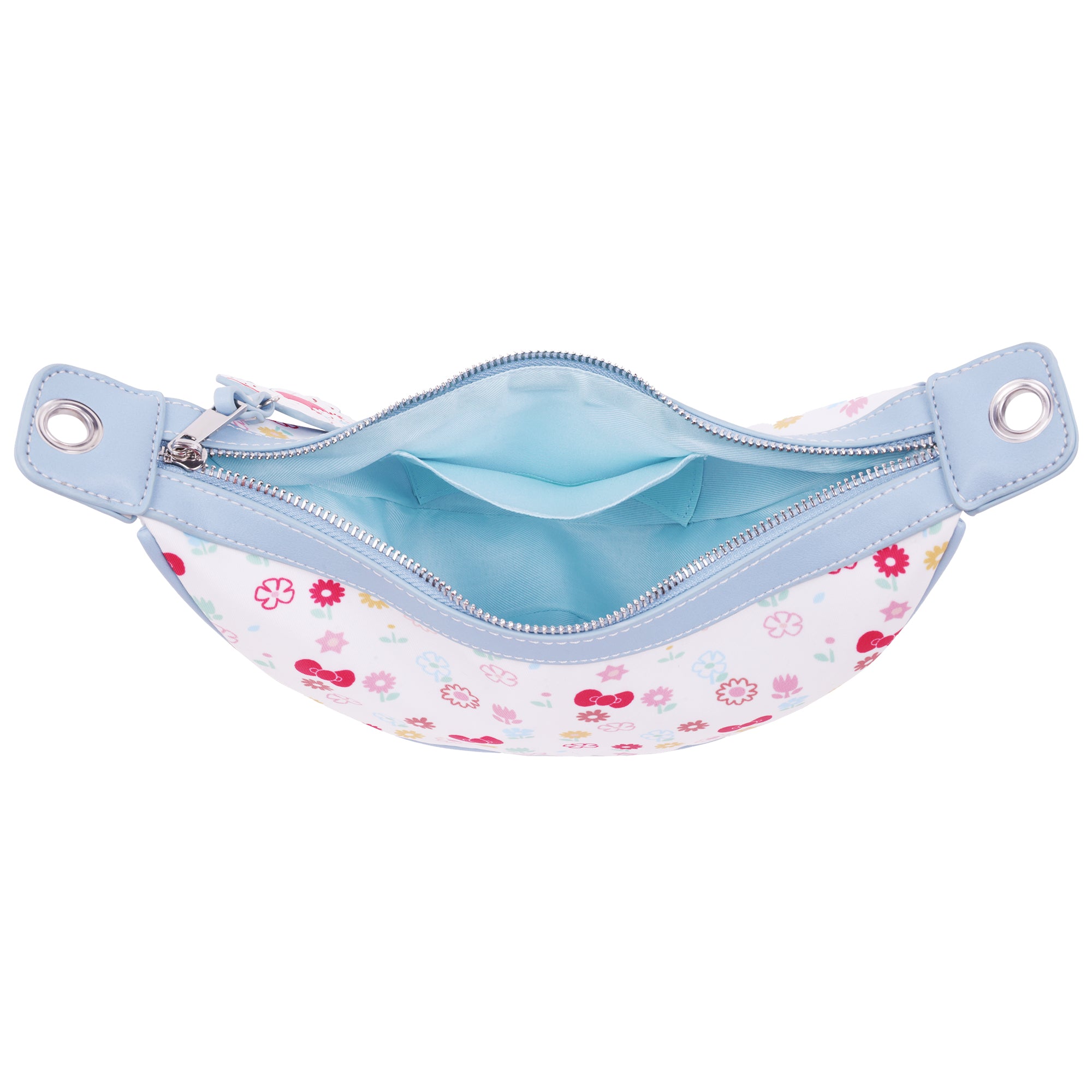 Hello Kitty Floral Print Top Zip Shoulder Bag