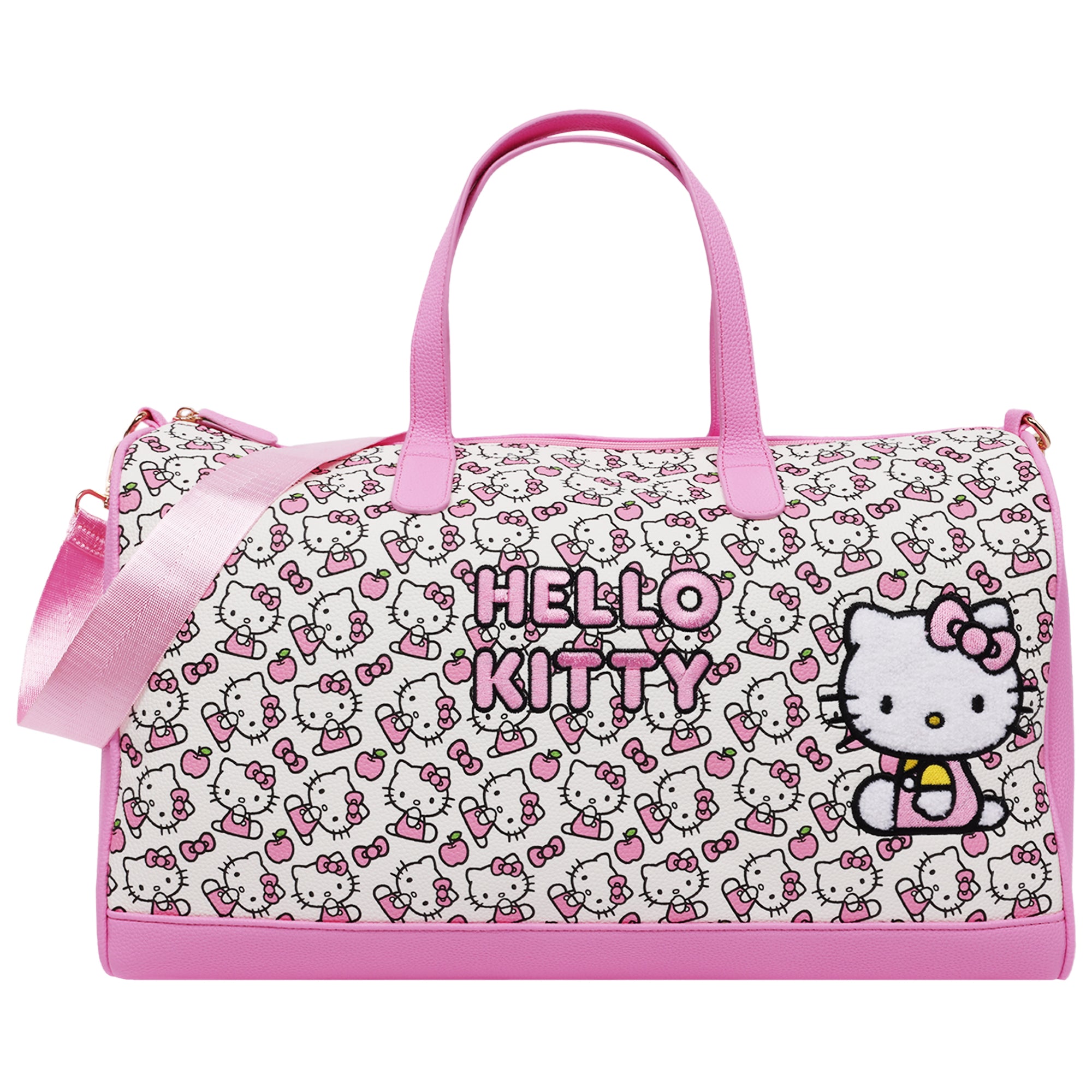 Ful Sanrio Hello Kitty Pink & White Weekender Duffel Bag