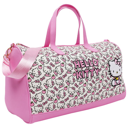 Ful Sanrio Hello Kitty Pink & White Weekender Duffel Bag