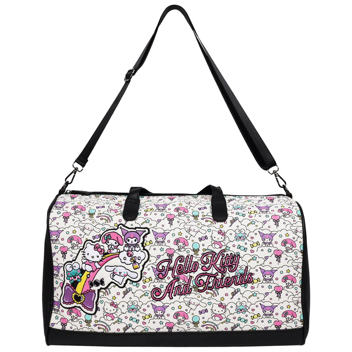 Ful Sanrio Hello Kitty and Friends “Sugar Rush” Black & White Weekender Duffel